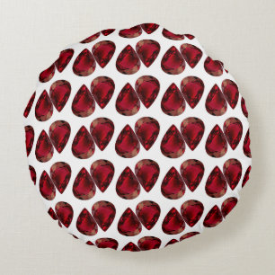 Rotes Kissen, Birnenstapel Kissen, Rundkissen Rundes Kissen