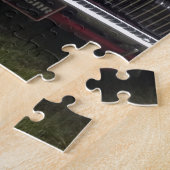 Rotes klassisches antikes Auto alten Mercury-Pumas Puzzle (Seite)