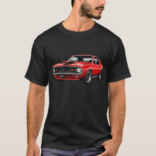 Rotes klassisches Auto AMC Grafik T-Shirt