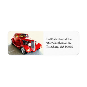 Rotes klassisches Auto-frisiertes Auto