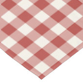 Rotes klassisches Picknick-Gingham-Karo Tischdecke (Schrägansicht)