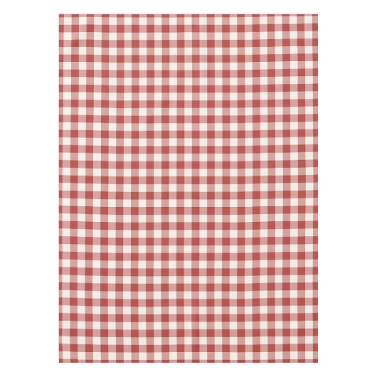 Rotes klassisches Picknick-Gingham-Karo Tischdecke (Vorderseite)