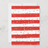 Rotes Kleid Brünette Haarprinzessin Sweet 16 Einladung (Rückseite)