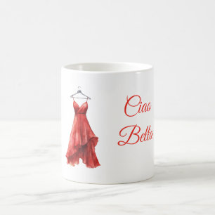 Rotes Kleid Ciao Bella Kaffeetasse