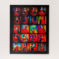 Rotes Kleid Schwarze Katze Kunstbewegungen