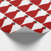 Rotes Kleid Thema Geschenkpapier (Ecke)