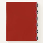 Rotes Kleid und Blume Notizblock (Rückseite)