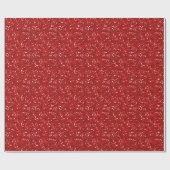Rotes Klumpiger Glitter Pailletten Geschenkpapier (Flach)
