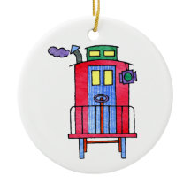 Rotes Kombüsen-Wellen-Tschüss