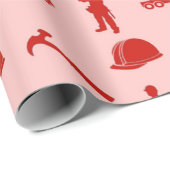 Rotes Konstruktionsmuster Geschenkpapier (Rolleneckpunkt)