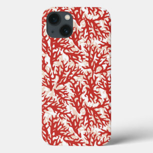 Rotes Korallenmuster 2 Case-Mate iPhone Hülle