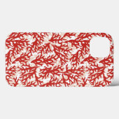 Rotes Korallenmuster 2 Case-Mate iPhone Hülle (Rückseite (Horizontal))