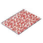 Rotes Korallenmuster 2 Notizblock (Linke Seite)