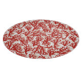 Rotes Korallenmuster 2 Schneidebrett (Ecke)