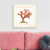 Rotes Korallenriff mit Conch-Muschel-Grenze Leinwanddruck (Insitu (Wohnzimmer))