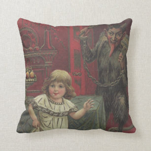 Rotes Krampus Mädchen Esszimmer Switch Kissen