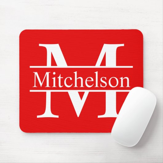 Rotes Kreuz Bar LR Monogramm Mousepad (Mit Mouse)