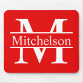 Rotes Kreuz Bar LR Monogramm Mousepad (Vorne)