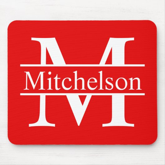 Rotes Kreuz Bar LR Monogramm Mousepad (Vorne)