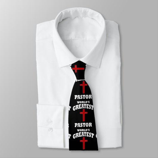 Rotes Kreuz Bester Pastor Necktie Krawatte (Gebunden)