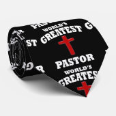 Rotes Kreuz Bester Pastor Necktie Krawatte (Gerollt)