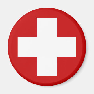 Rotes Kreuz Erholung Roundell Magnet