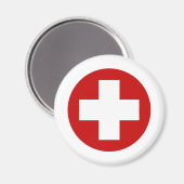 Rotes Kreuz Erholung Roundell Magnet (Vorderseite/Rückseite)