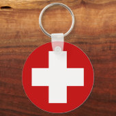 Rotes Kreuz Erholung Roundell Schlüsselanhänger (Vorderseite)