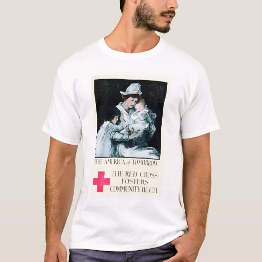 Rotes Kreuz fördert Gemeinschaftsgesundheit T-Shirt (Vorderseite)