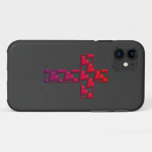 Rotes Kreuz gefüllt mit Herzen Case-Mate iPhone Hülle (Rückseite (Horizontal))