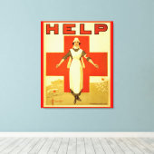 Rotes Kreuz Krankenwagen Weltkrieg 1 Poster Wrappe Leinwanddruck (Insitu (Holzboden))