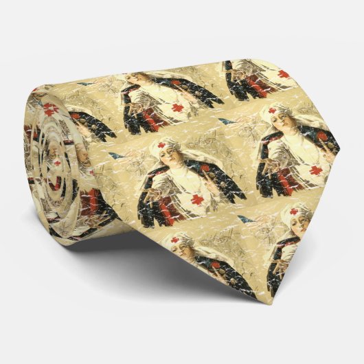 Rotes Kreuz Krawatte (Gerollt)