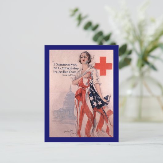 Rotes Kreuz Postkarte (Stehend Vorderseite)