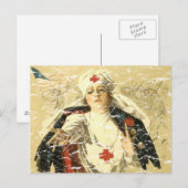 Rotes Kreuz Postkarte (Vorne/Hinten)