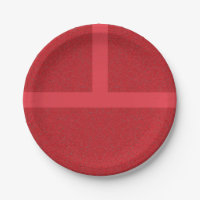 Rotes Kreuz-Rauschpapier-Platte - individuell eins