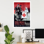 Rotes Kreuz-Roll-Call (US00203) Poster (Heimbüro)