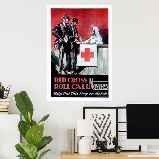 Rotes Kreuz-Roll-Call (US00203) Poster (Heimbüro)