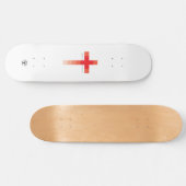 Rotes Kreuz Skateboard (Horizontal)