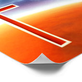 Rotes Kreuz über Mars Poster (Ecke)