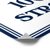 Rotes Kreuz - Wir gehören zu 100 % stark Poster (Ecke)