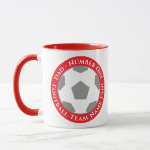 Rotes – Kühnes und Leidenschaftliches Fußball-Vate Tasse