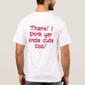 Rotes Lächeln T-Shirt (Rückseite)
