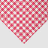 Rotes Land-Gingham-Karo-Muster 2 Seidenpapier (Ausschnitt)