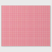 Rotes Land-Gingham-Karo-Muster Geschenkpapier (Flach)