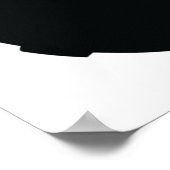 Rotes landwirtschaftliches Traktorfahrzeug Poster (Ecke)