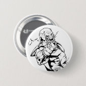 Rotes Laternen-Korps - Raserei, die 3 lehnt Button (Vorne & Hinten)