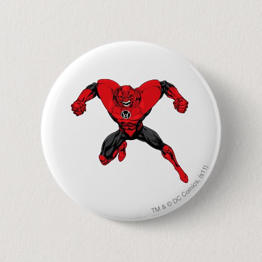 Rotes Laternen-Korps - Raserei-Sprung 1 Button (Vorderseite)