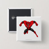 Rotes Laternen-Korps - Raserei-Sprung 1 Button (Vorne & Hinten)