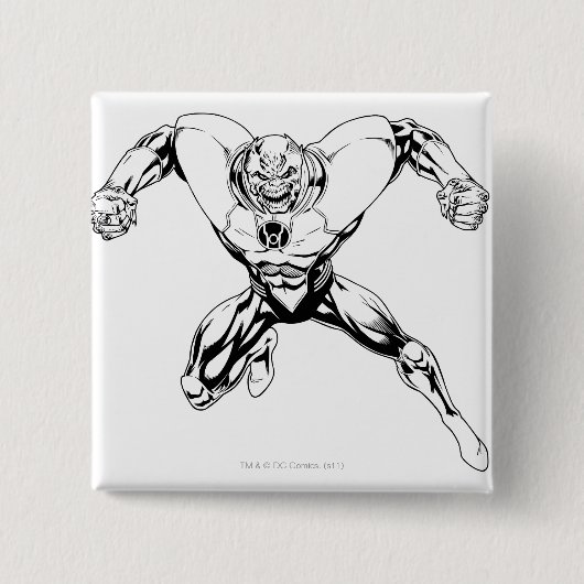 Rotes Laternen-Korps - Raserei-Sprung 3 Button (Vorderseite)