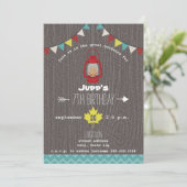 Rotes Laternengebirge Camping Außenwelt Wildnis Ge Einladung (Stehend Vorderseite)